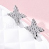 Brass Stud Earrings EJEW-D288-04P-5
