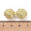 Rack Plating Brass Micro Pave Clear Cubic Zirconia Beads KK-K341-40G-3