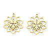 Ion Plating(IP) 201 Stainless Steel Pendants STAS-N098-050LG-2