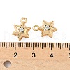 Brass Micro Pave Cubic Zirconia Pendants KK-S531-12G-E-3