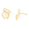 Brass Stud Earring Findings KK-N231-411-3