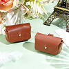 Imitation Leather Wedding Ring Storage Case with Alloy Clasps for Pet AJEW-WH0542-85-4