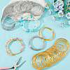 SOFPLATE 200Pcs 2 Colors Steel Memory Wire FIND-SP0002-08-4