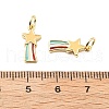 Brass Enamel Charms KK-L237-028G-05-3