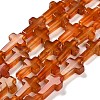 Natural Red Agate(Dyed & Heated) Beads Strands G-I337-A02-01-2