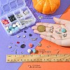 DIY Gothic Skull & Rose Synthetic Turquoise Earrings Making Kits DIY-YW0009-96-2