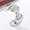 Brass Open Cuff Bangles for Women BJEW-M091-02P-1