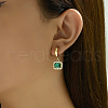 Geometric Square Alloy Stud Earrings QF1069-4