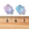 Gradient Color Acrylic Bead Caps OACR-Z028-01A-3