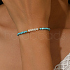 Synthetic Turquoise & Natural Freshwater Shell Round Beaded Bracelets for Women SF1849-2