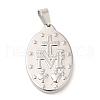 Non-Tarnish 304 Stainless Steel Pendants STAS-I121-07P-2