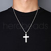 201 Stainless Steel Pendant Necklaces for Man NJEW-Q336-03C-P-3