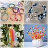 300Pcs 12 Colors Crackle Baking Painted Imitation Jade Glass Beads Set DGLA-TA0001-05-17