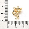 Brass Micro Pave Cubic Zirconia Pendants KK-K294-22G-3