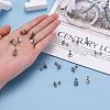 Tarnish Resistant 201 Stainless Steel Barbell Cartilage Earrings EJEW-R147-33-5