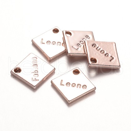 Cadmium Free & Nickel Free & Lead Free Alloy Rhombus Charms PALLOY-N0129-31-NR-1