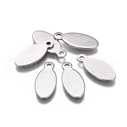 Tarnish Resistant 201 Stainless Steel Stamping Blank Tag Pendants X-STAS-F207-29P-1