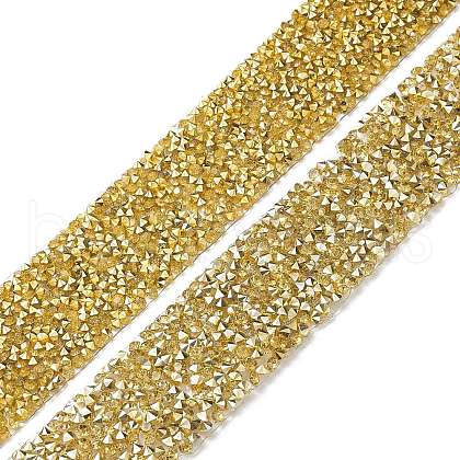 Glitter Resin Hotfix Rhinestone(Hot Melt Adhesive On The Back) OCOR-XCP0001-67-1