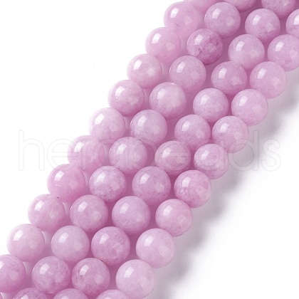 Natural White Jade Imitation Kunzite Beads Strands G-I299-F03-10mm-1