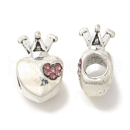 Rack Plating Alloy European Beads FIND-H005-28AS-1