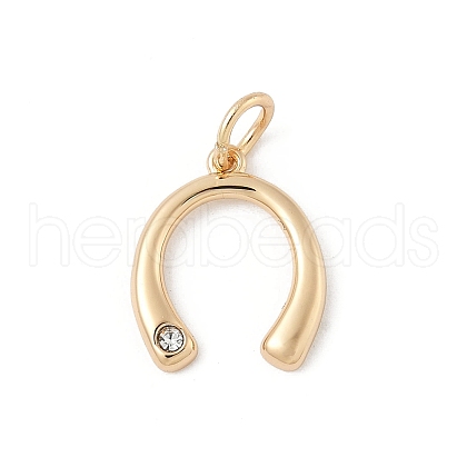Brass Micro Pave Cubic Zirconia Pendants KK-Z107-04G-1