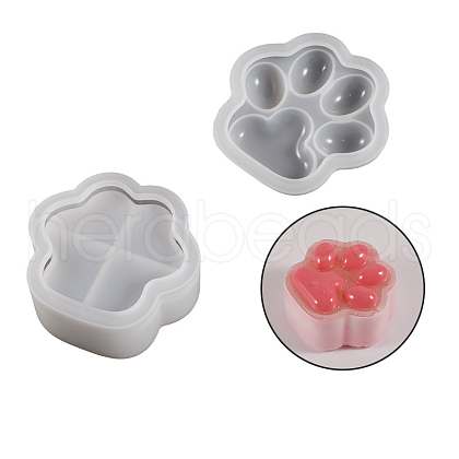 DIY Silicone Paw Print Storage Box Molds SIMO-PW0016-25B-1