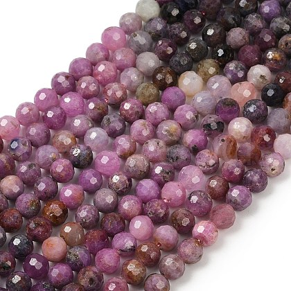 Natural Ruby Beads Strands G-B121-A01-01A-1