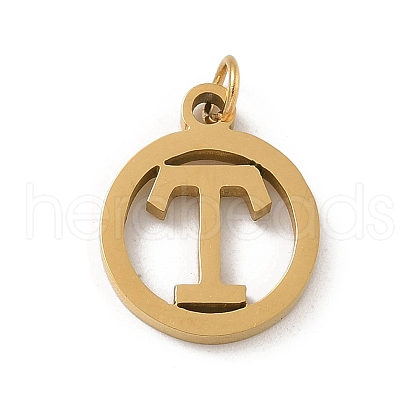 304 Stainless Steel Charms
with Jump Ring STAS-R001-02G-T-1