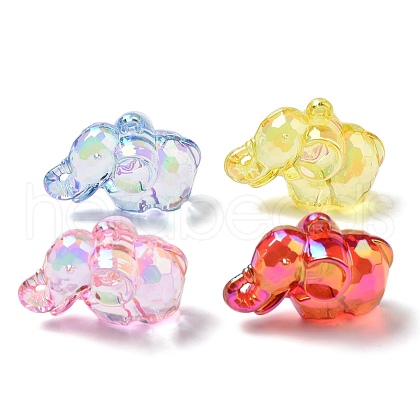 Electroplate Transparent UV Plating Acrylic Pendants OACR-I014-18-1