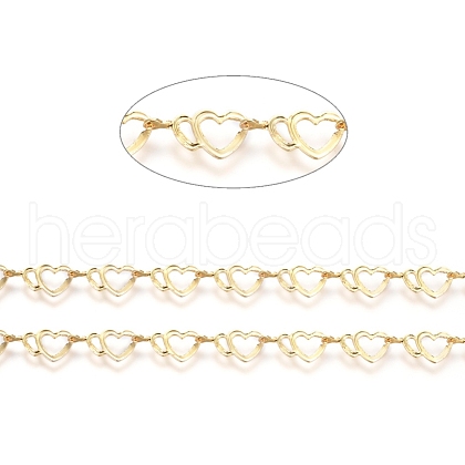 3.28 Feet Brass Handmade Link Chains X-CHC-G006-06G-1