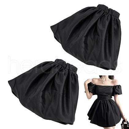 Polyester Stretch Short Oversleeves for Women AJEW-WH0542-011-1
