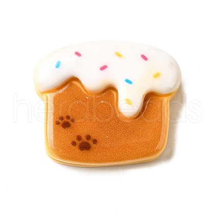 Paw Print Theme Opaque Resin Cabochon CRES-I040-02D-1