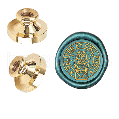 Wax Seal Brass Stamp Head AJEW-WH0209-633-1