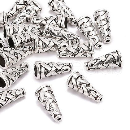 Tibetan Style Alloy Bead Cone TIBEB-00821-AS-NF-1