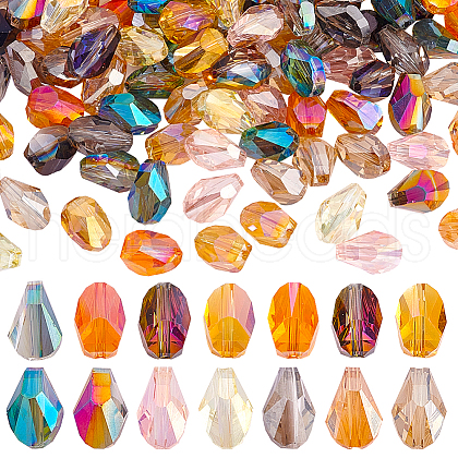   110Pcs 11 Colors Electroplate Glass Beads EGLA-PH0001-47-1