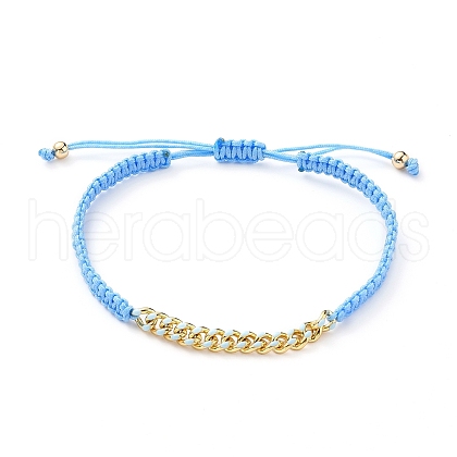 Adjustable Nylon Thread Braided Bead Bracelets BJEW-JB05697-04-1