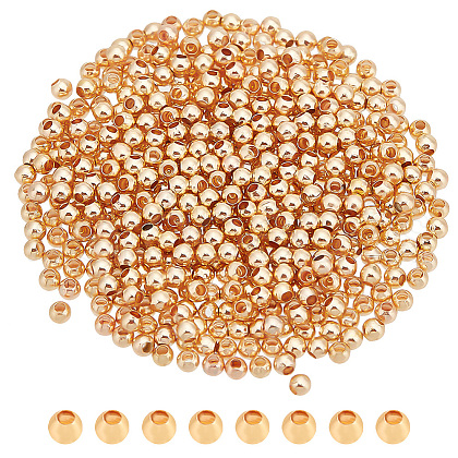ANATTASOUL 500Pcs Rack Plating Brass Beads KK-AN0001-07-1