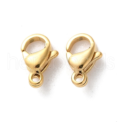 304 Stainless Steel Lobster Claw Clasps STAS-V007-01A-G-1