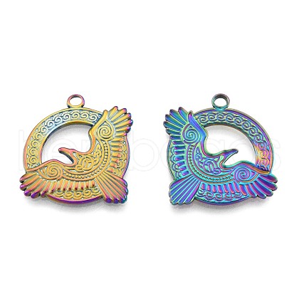 Ion Plating(IP) 201 Stainless Steel Pendants STAS-N098-268M-1
