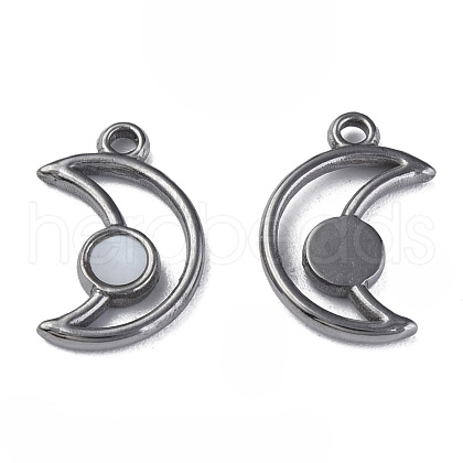 304 Stainless Steel Pendants STAS-N087-50-05P-1