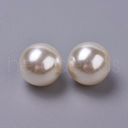 ABS Plastic Imitation Pearl Beads OACR-TAC0001-01B-1