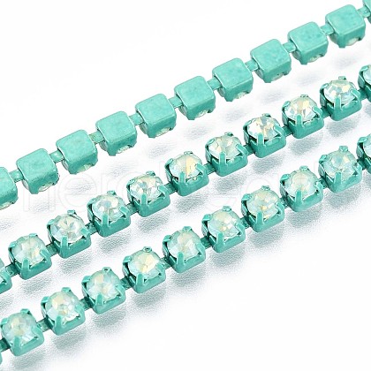 Iron Rhinestone Cup Chains CH-T006-05A-02-1