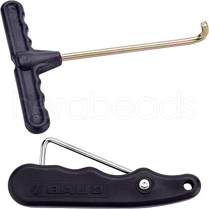 SUPERFINDINGS 2Pcs PP Plastic Tightener Handle Hold TOOL-FH0001-36-1