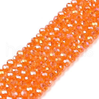 Electroplate Glass Beads Strands EGLA-A044-T2mm-B25-1