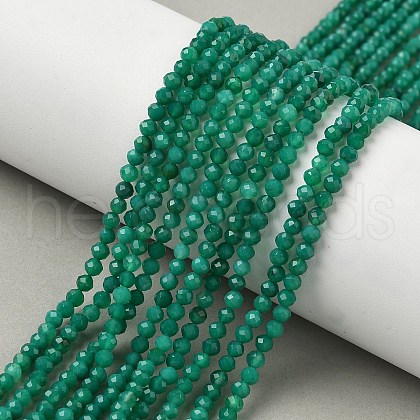 Natural Green Onyx Agate Beads Strands G-C201-B02-3mm-1