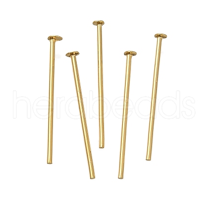 Brass Flat Head Pins KK-H502-01B-G-1