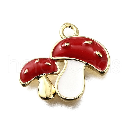 Brass Enamel Pendants KK-B136-07G-01-1