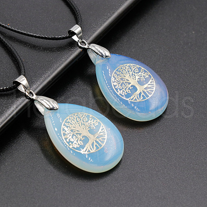 Opalite Pendant Necklaces FS-WG13773-09-1