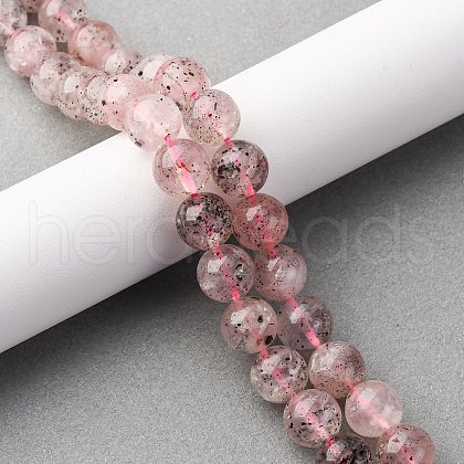 Natural Quartz Beads Strands G-K393-A01-10mm-1