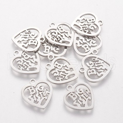 Non-Tarnish 201 Stainless Steel Charms STAS-Q201-T193-1